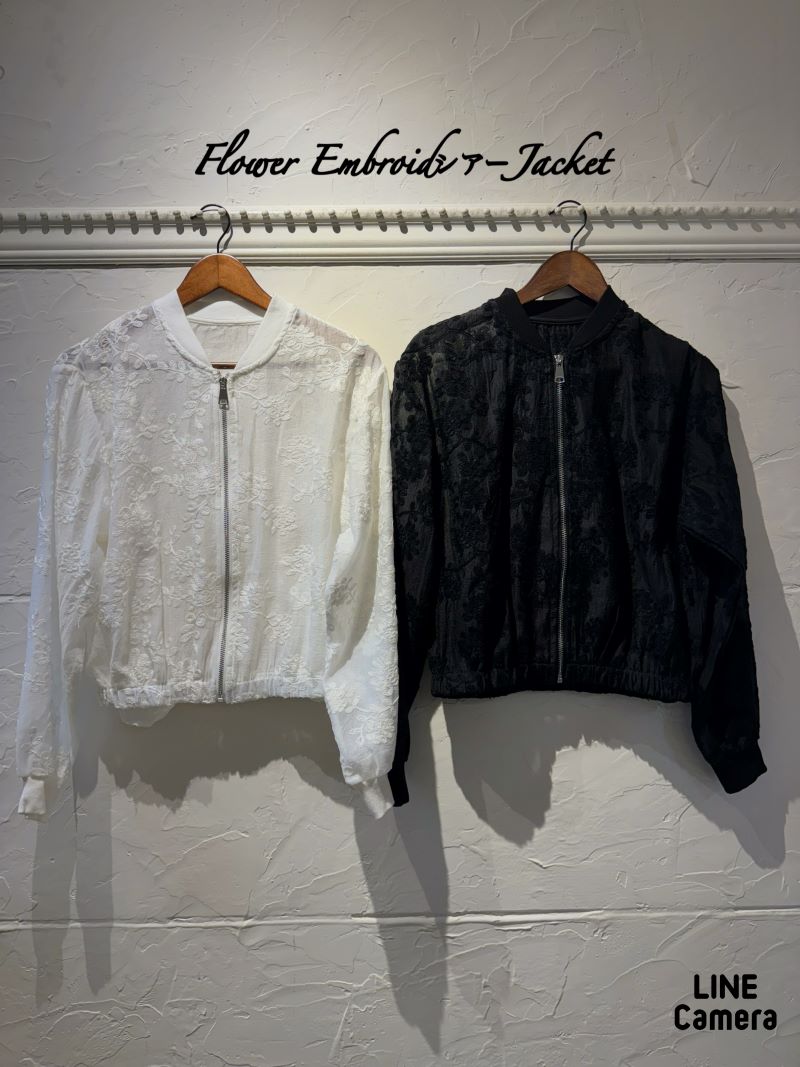 FlowerEmbroidシアーJacket