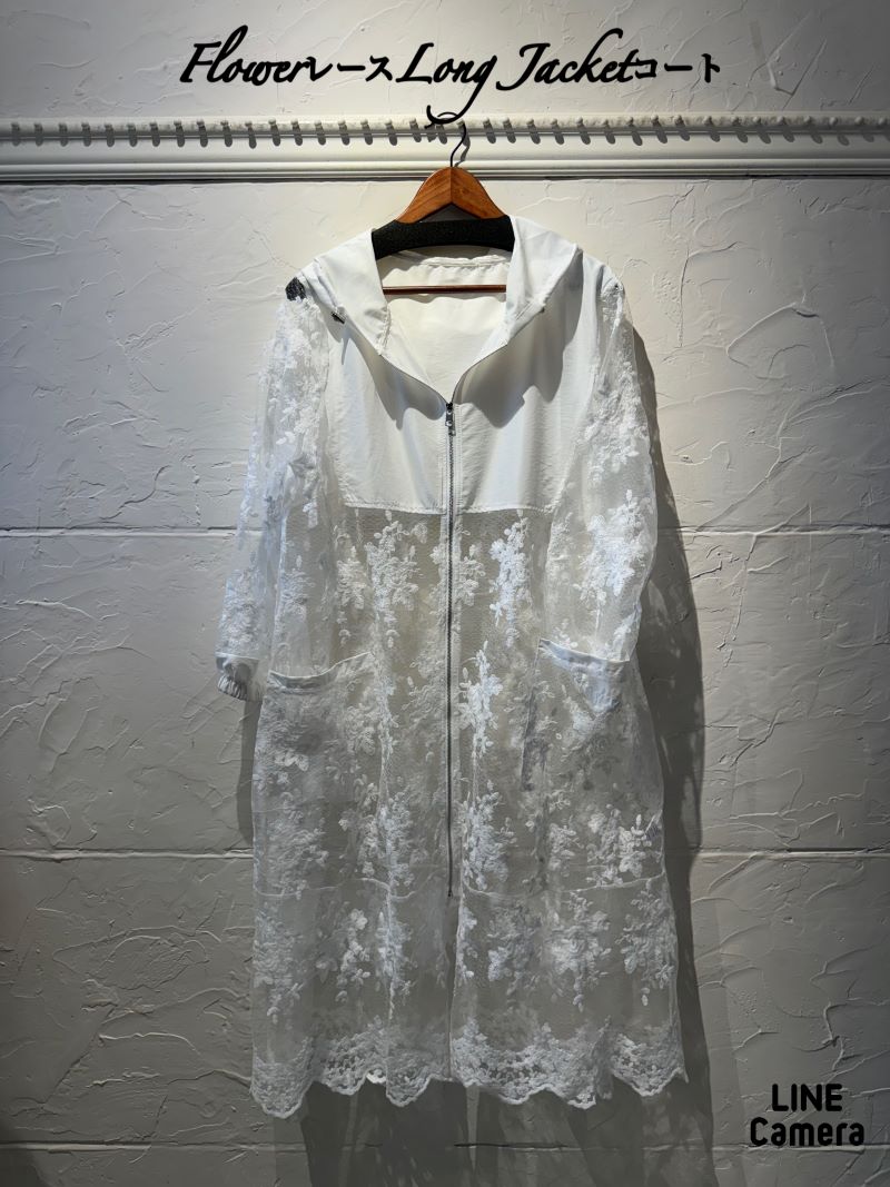 FlowerレースLongJacketコート