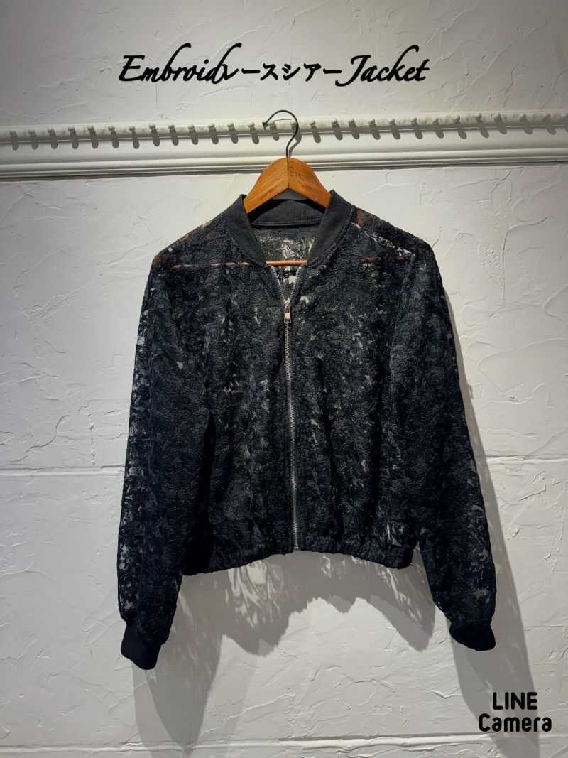 EmbroidレースシアーJacket