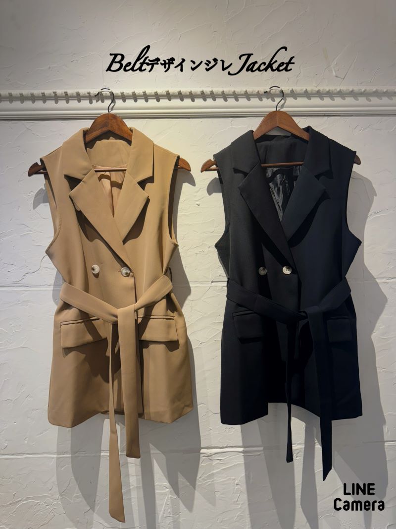 BeltデザインジレJacket