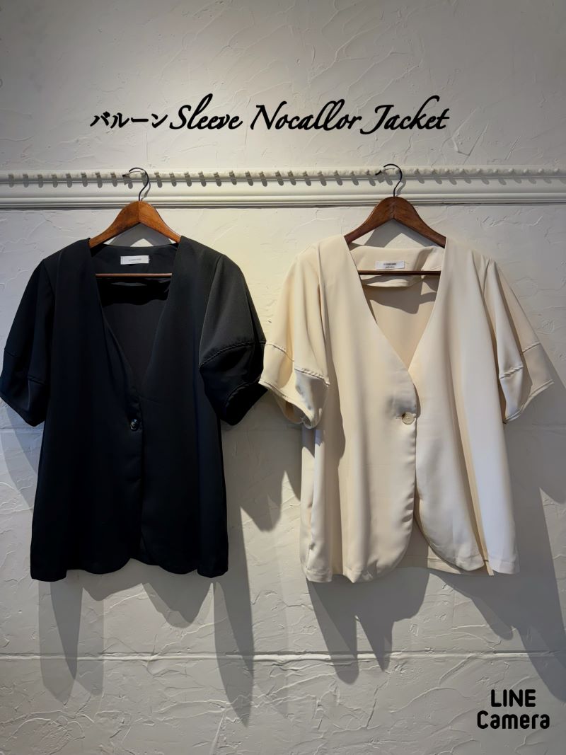 バルーンSleeveNocallorJacket
