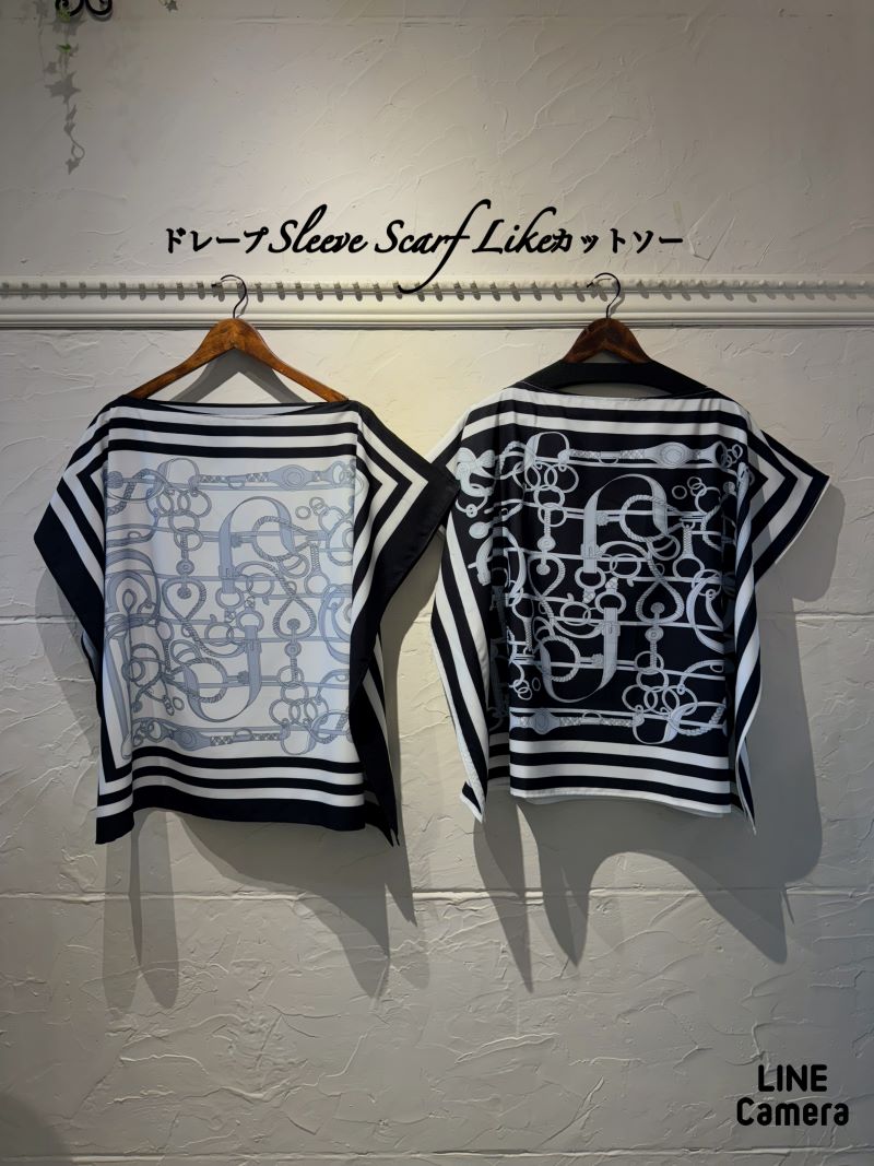 ドレープSleeveScarfLikeカットソー