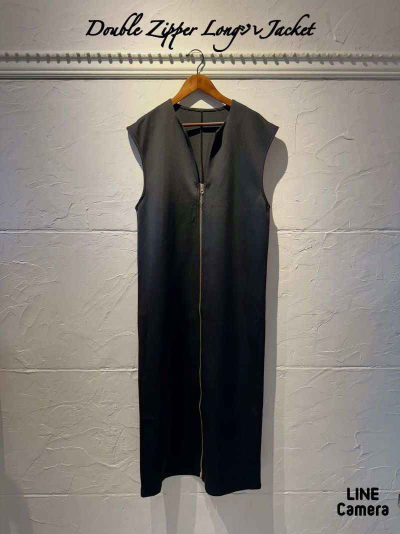 DoubleZipperLongジレJacket