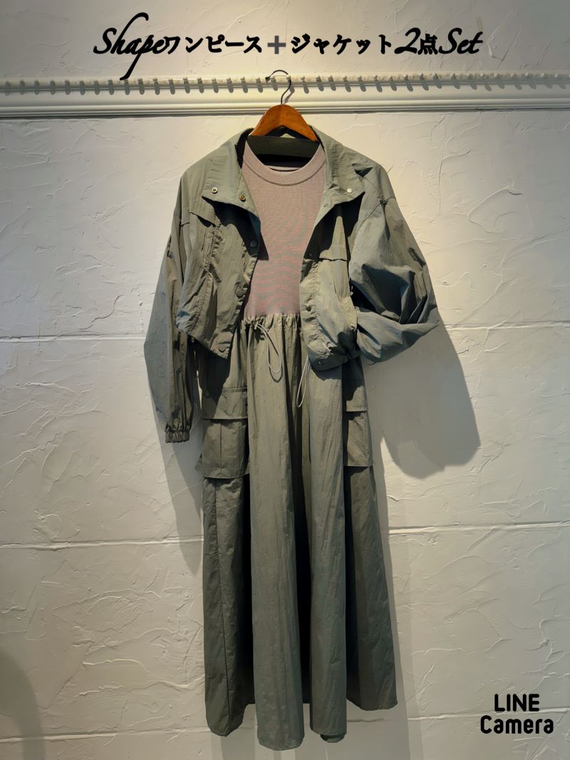 Shapeワンピース＋ジャケット２点Set