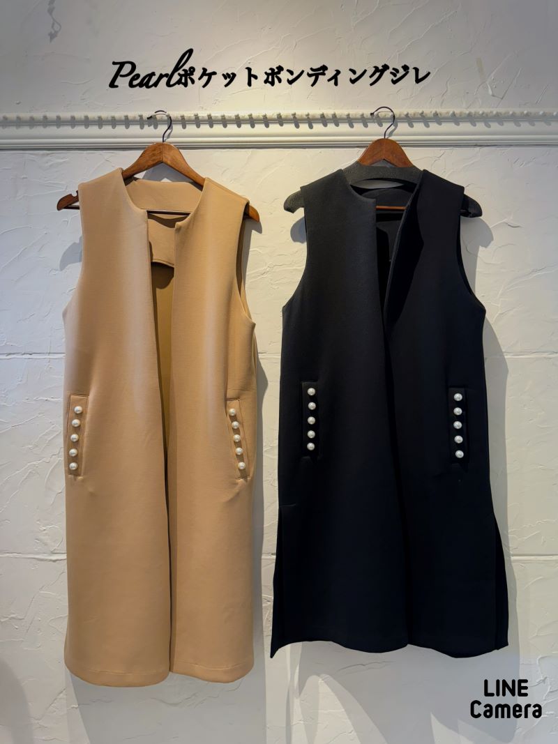 Pearlポケットボンディングジレ