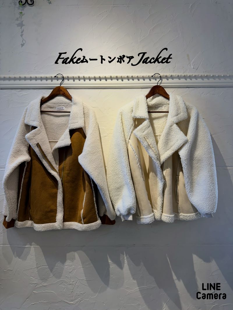 FakeムートンボアJacket