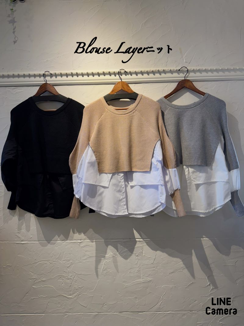 BlouseLayerニット
