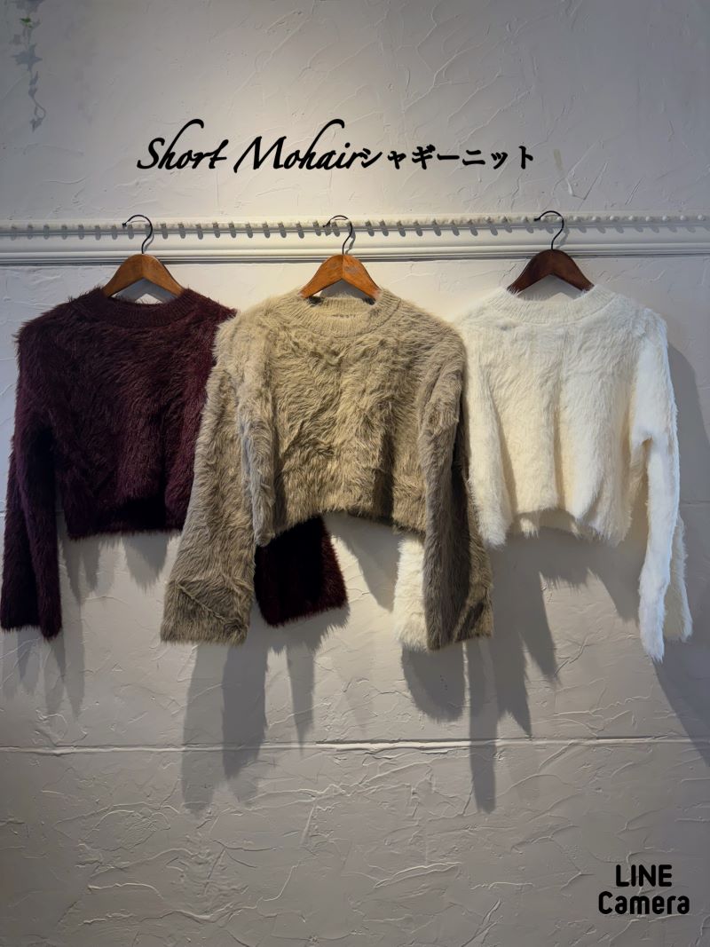 ShortMohairシャギーニット