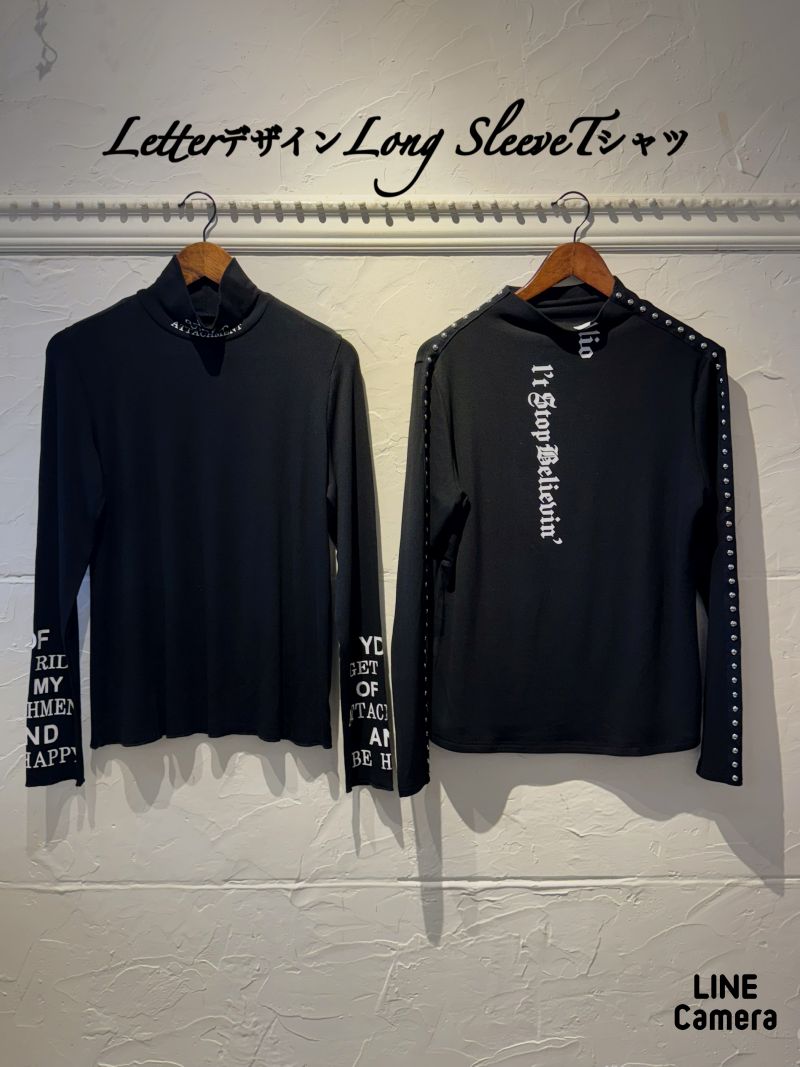 LetterデザインLongSleeveTシャツ