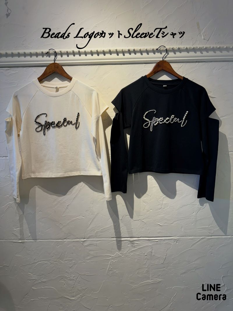 BeadsLogoカットSleeveTシャツ