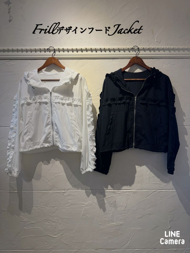 FrillデザインフードJacket