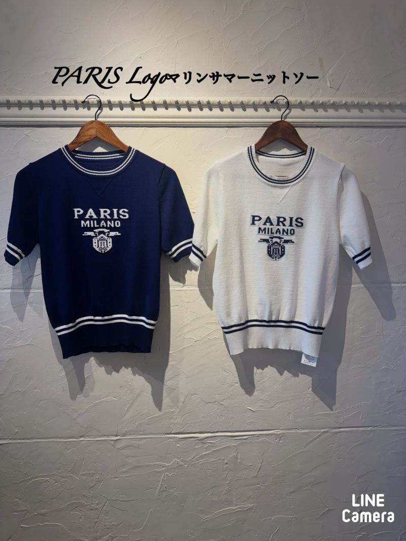 PARIS Logoマリンサマーニットソー
