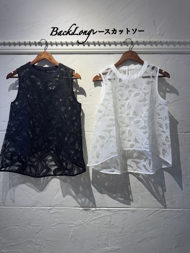 BackLongレースカットソー