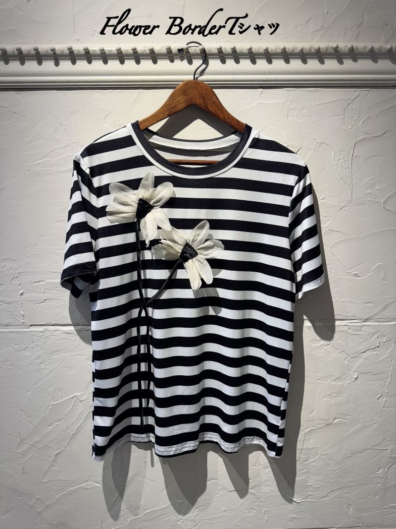 FlowerBorderTシャツ