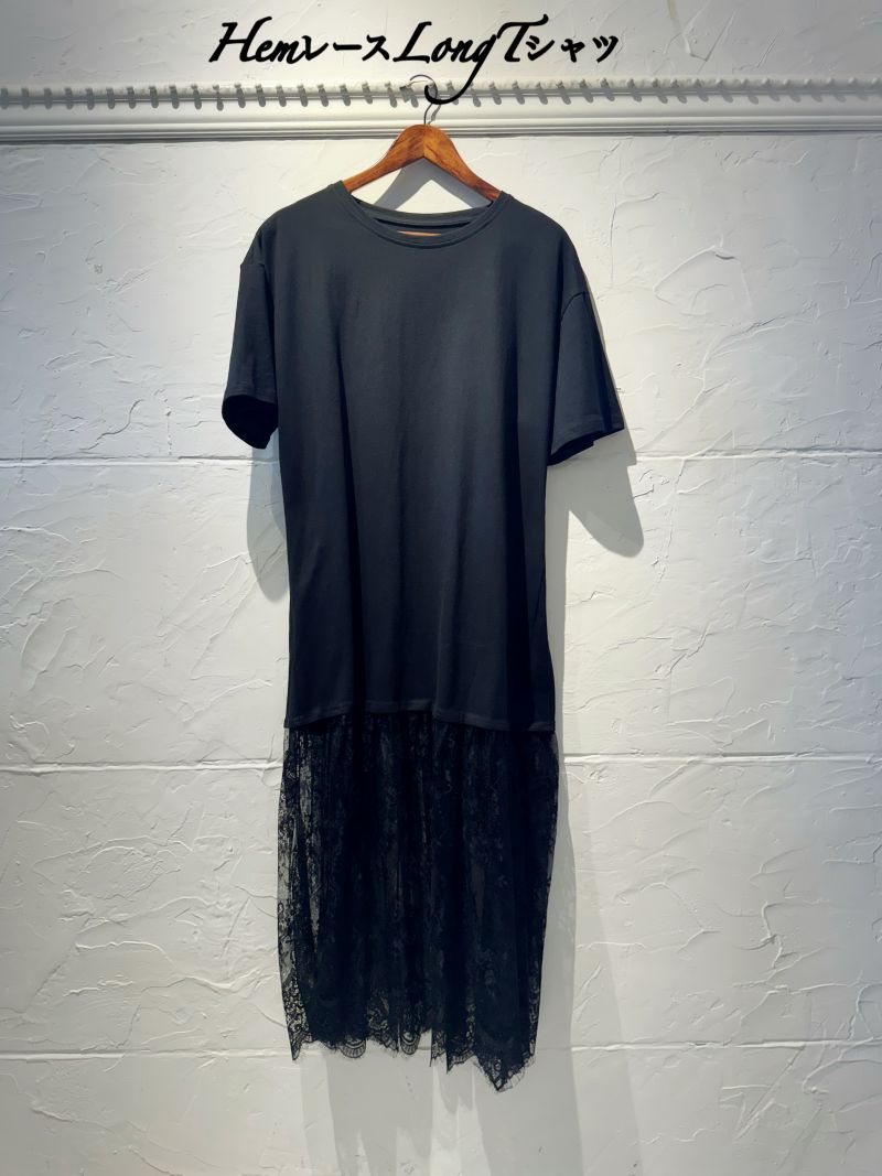 HemレースLongTシャツ