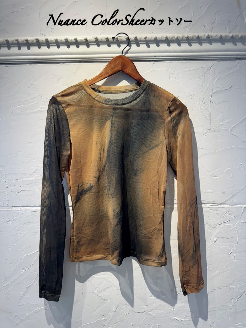 NuanceColorSheerカットソー