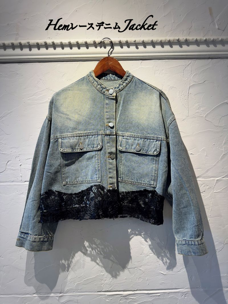HemレースデニムJacket
