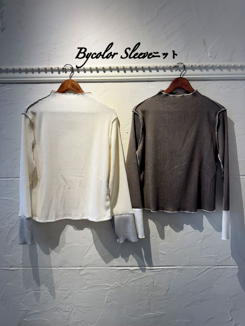 BycolorSleeveニット