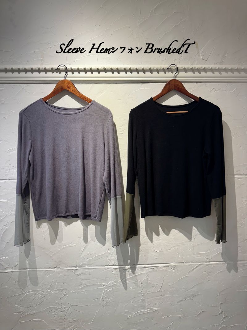 SleeveHemシフォンBrushedT