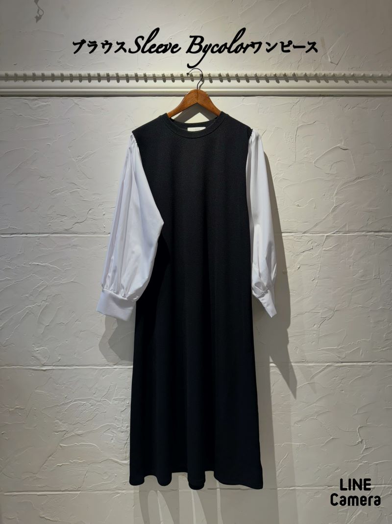 ブラウスSleeveBycolorワンピース