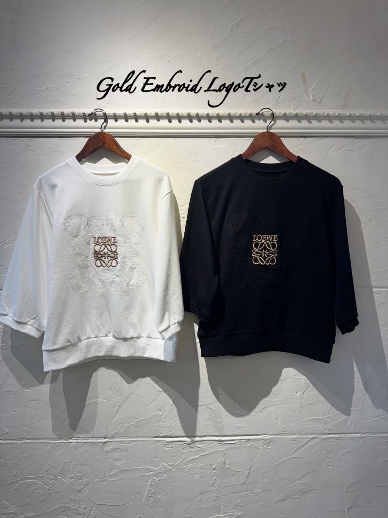 GoldEmbroidLogoTシャツ