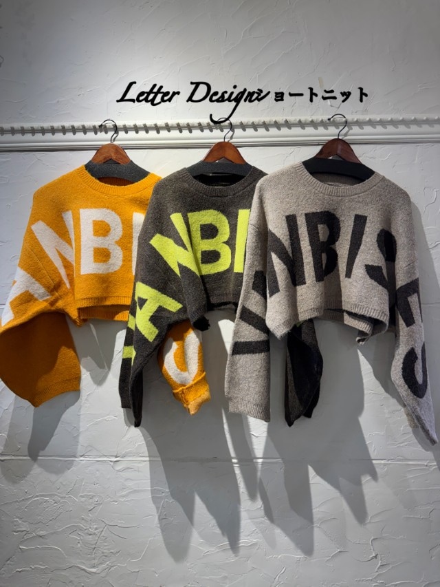 LetterDezignショートニット