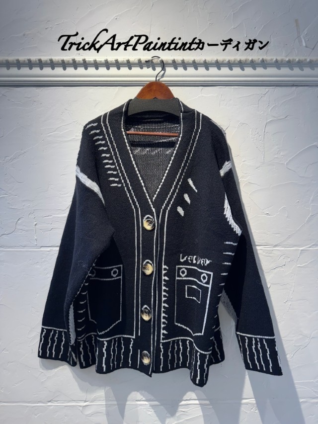 TrickArtPaintingカーディガン
