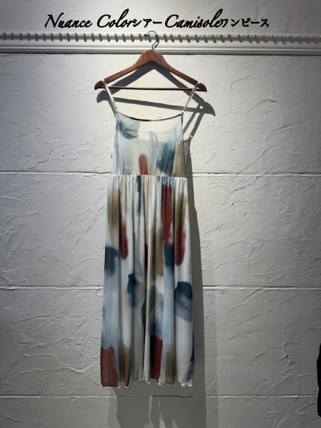 NuanceColorシアーCamisoleワンピース