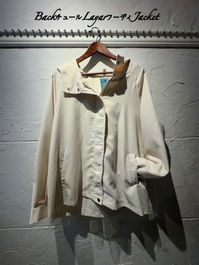 BackチュールLayerフーディJacket