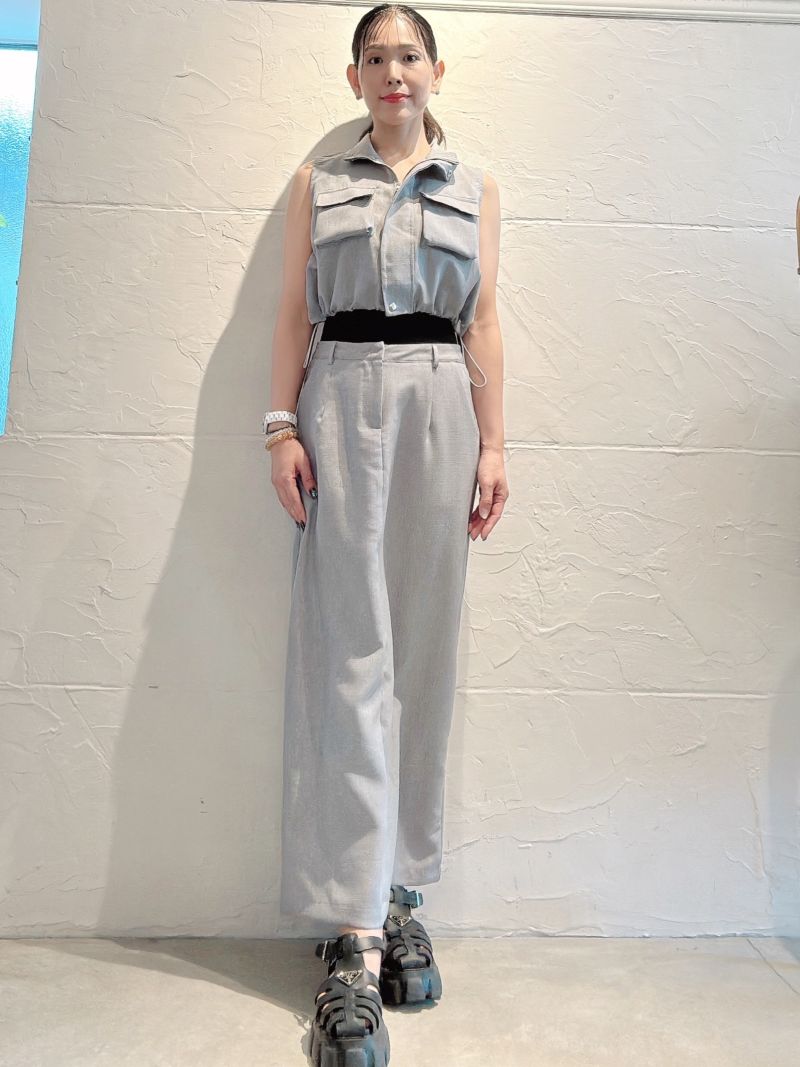 HemShapePocketベスト＋GrayタイトスカートSet