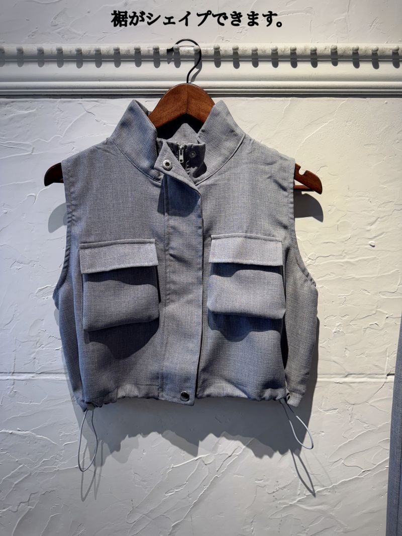 HemShapePocketベスト＋GrayタイトスカートSet