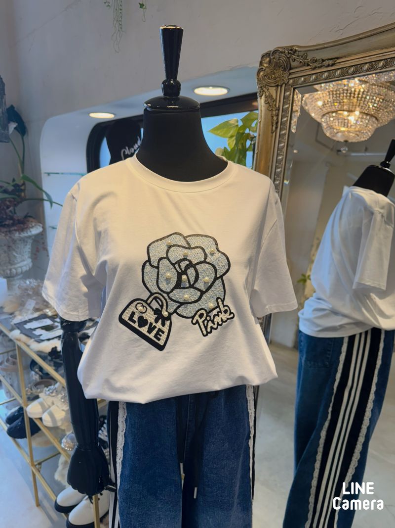 Camelia&PearlデザインT