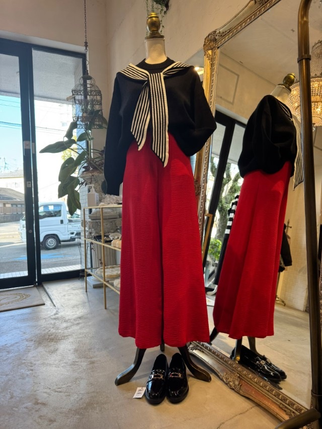 FrontCrossデザインニット