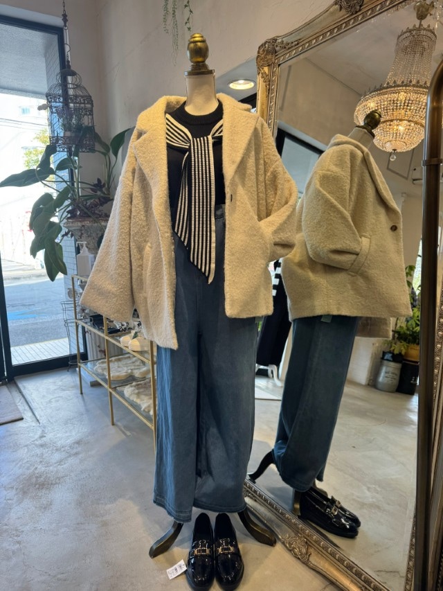 FrontCrossデザインニット