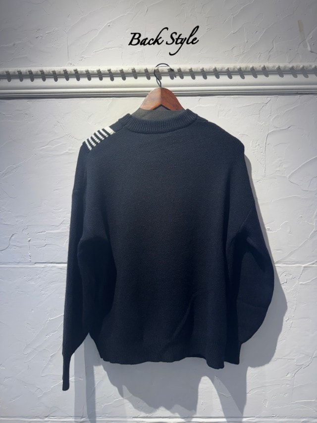 FrontCrossデザインニット