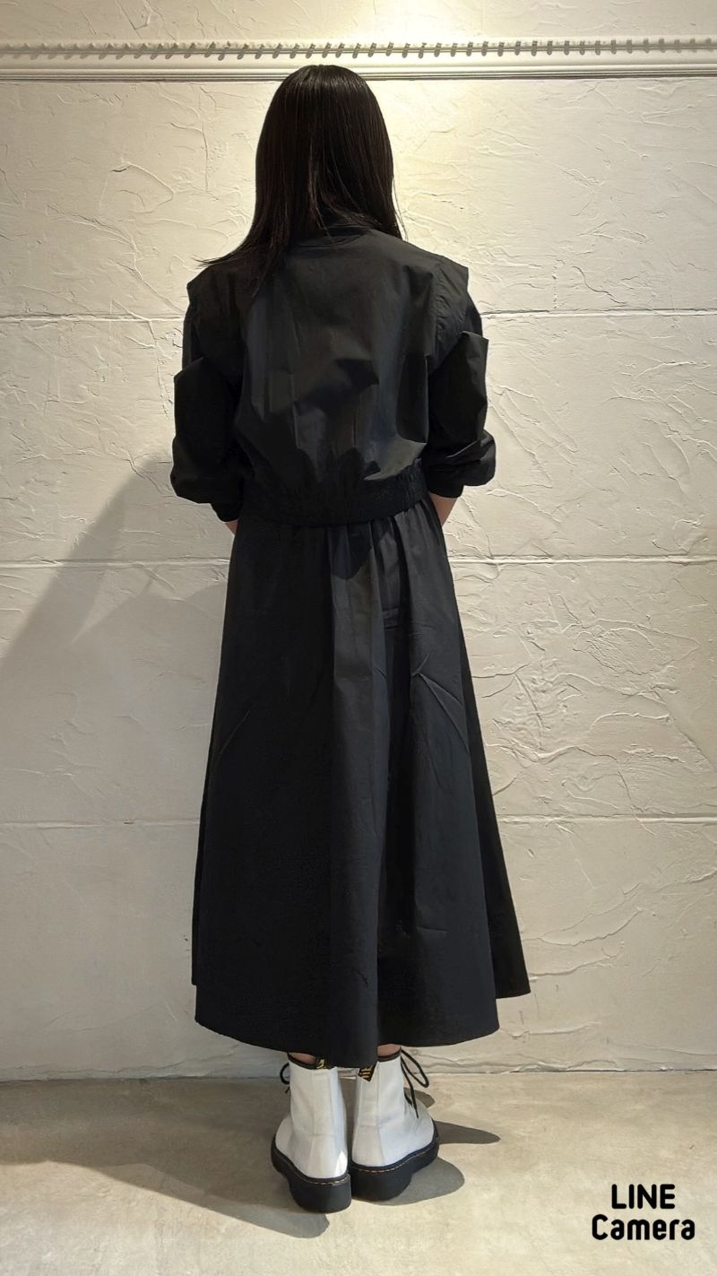 GoldボタンJacket+タックチノスカート