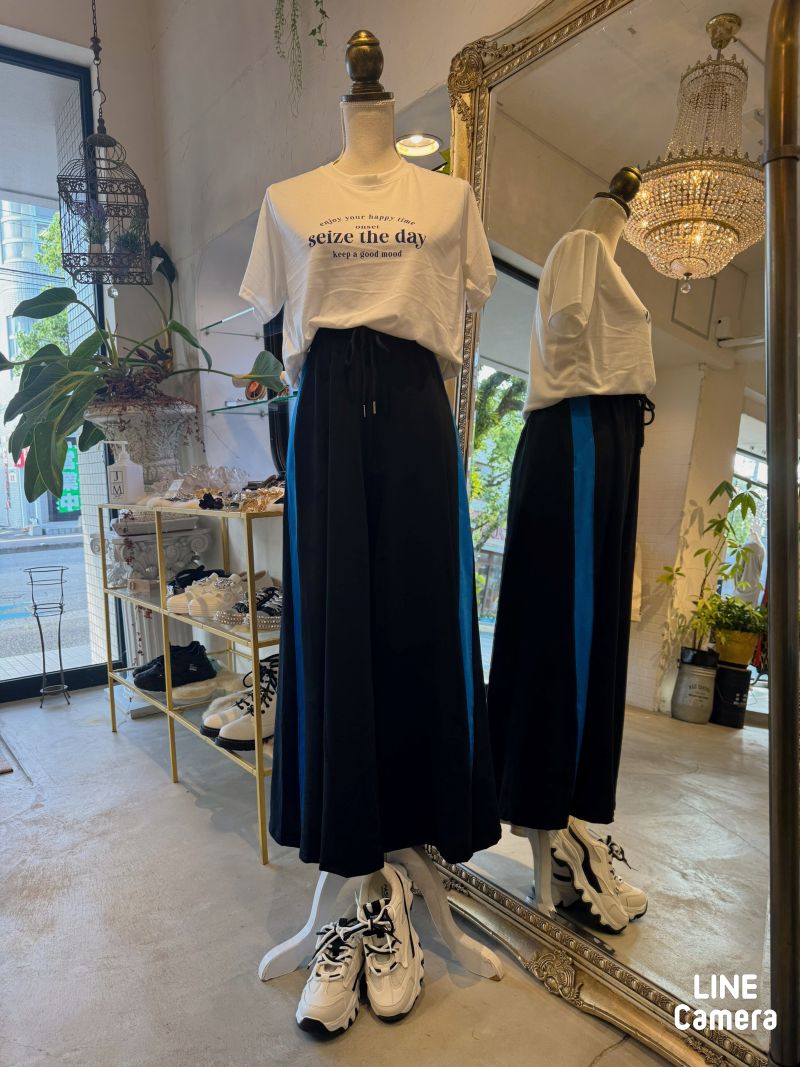 BlueLogoT＋BlueLineパンツ