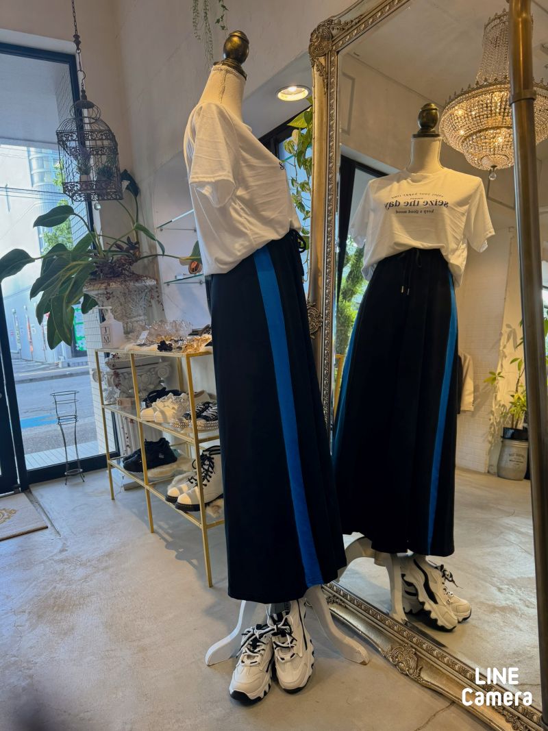 BlueLogoT＋BlueLineパンツ