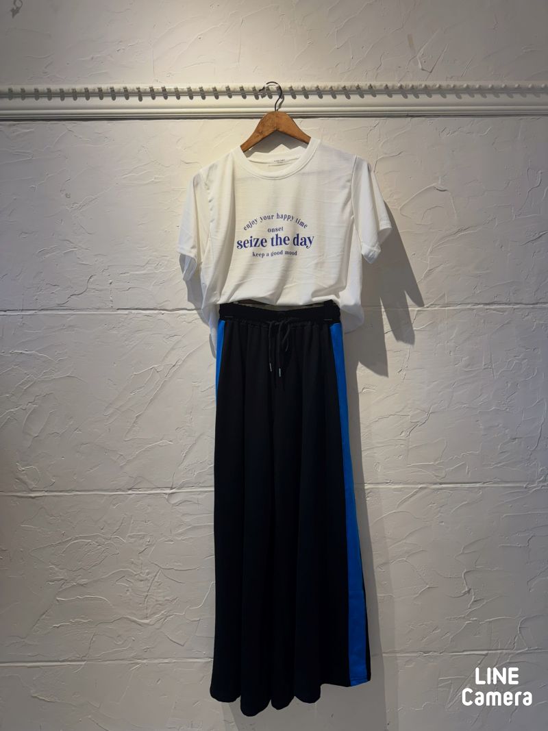 BlueLogoT＋BlueLineパンツ