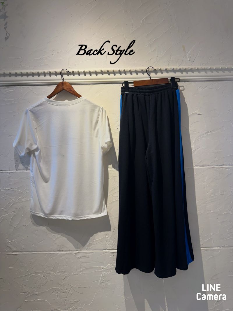 BlueLogoT＋BlueLineパンツ