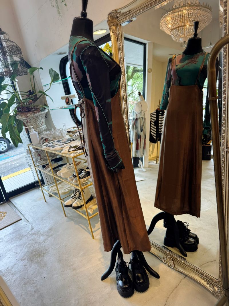 GreenBrownMixシアーカットソー