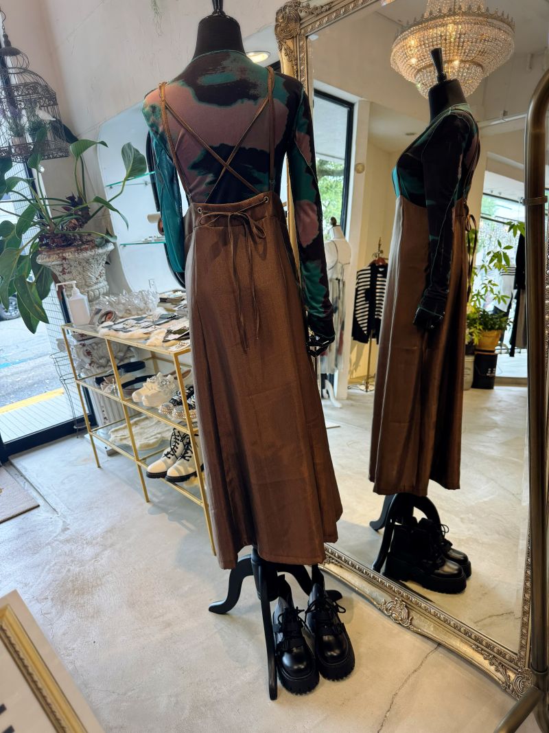 GreenBrownMixシアーカットソー