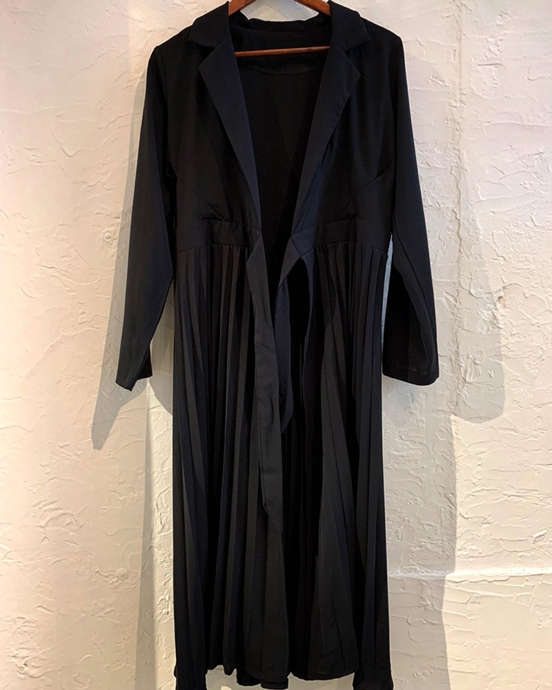 Jacket カラープリーツ ワンピース