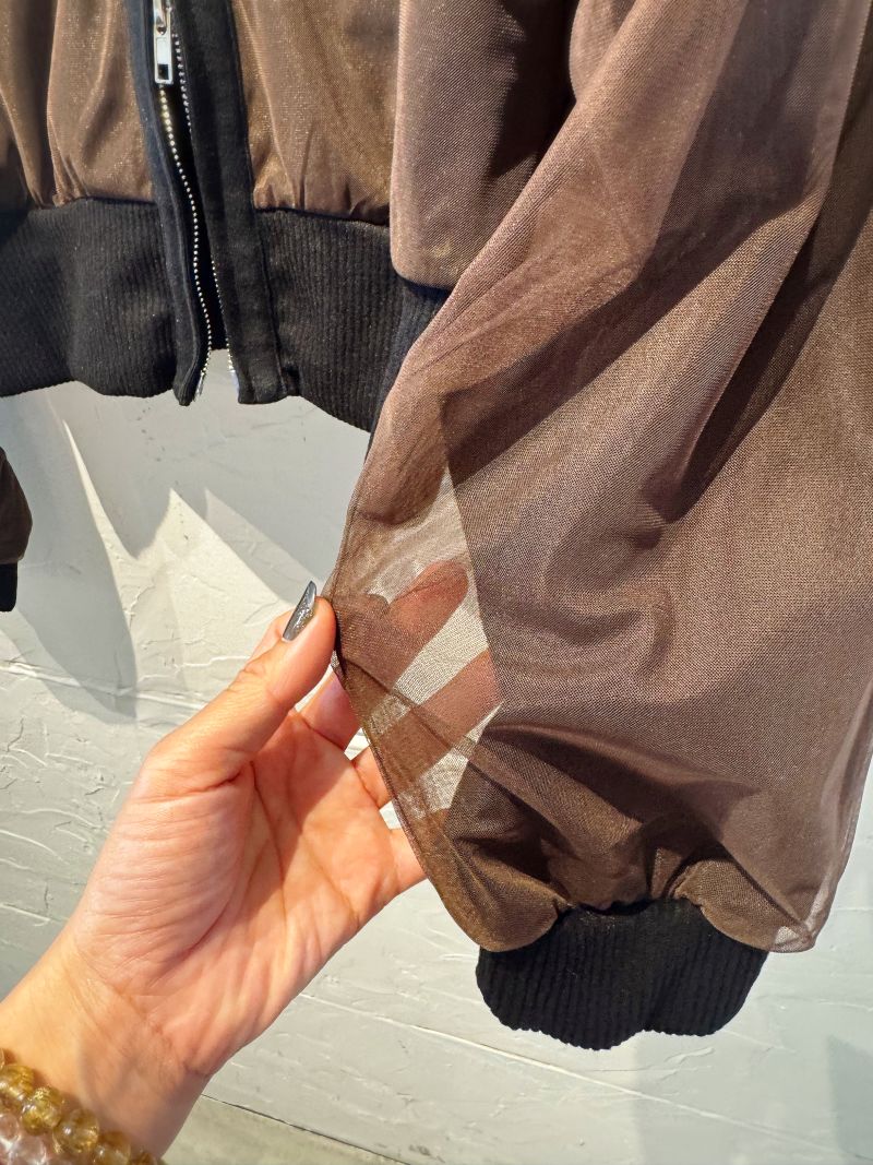 TulleLayerdDoubleZipperブルゾン