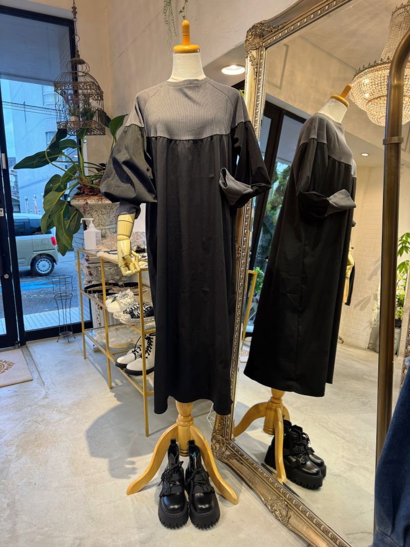 KnitSwitchingBycolorワンピース