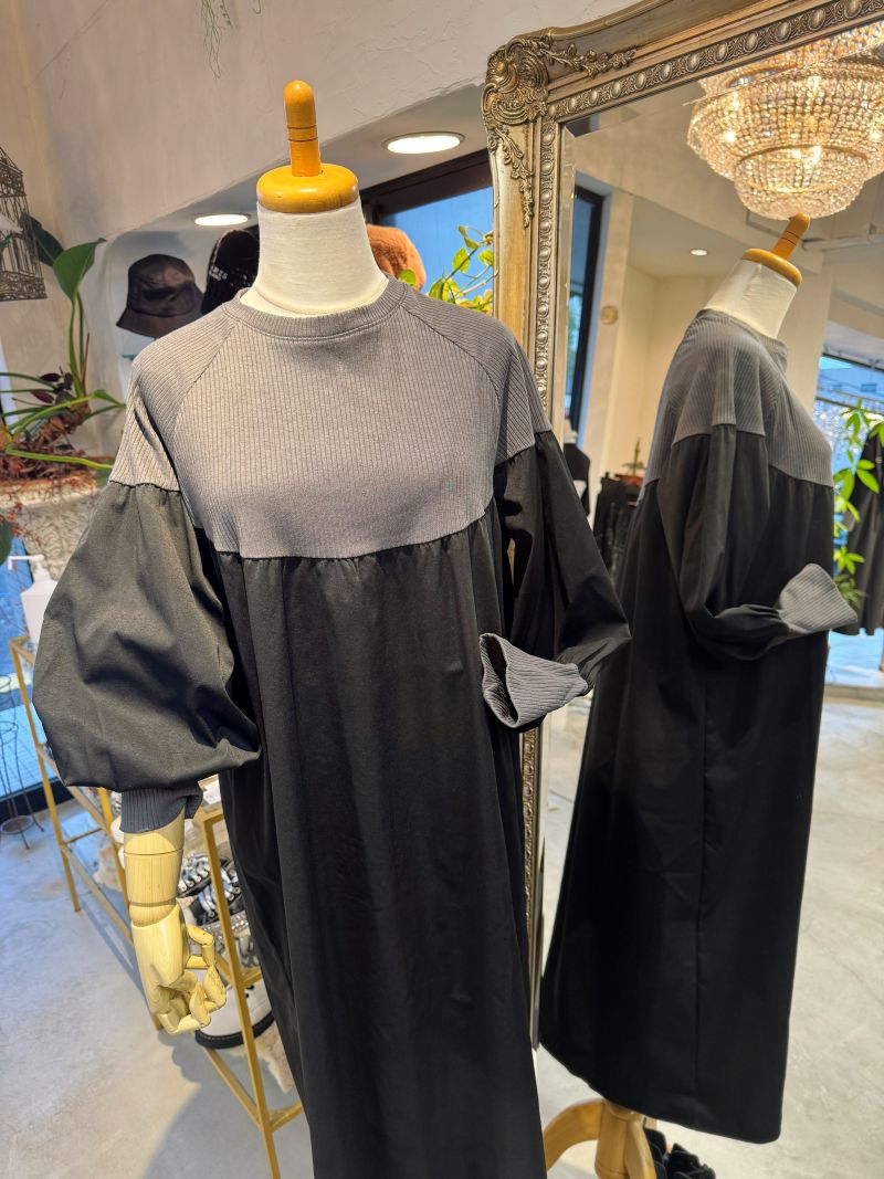 KnitSwitchingBycolorワンピース