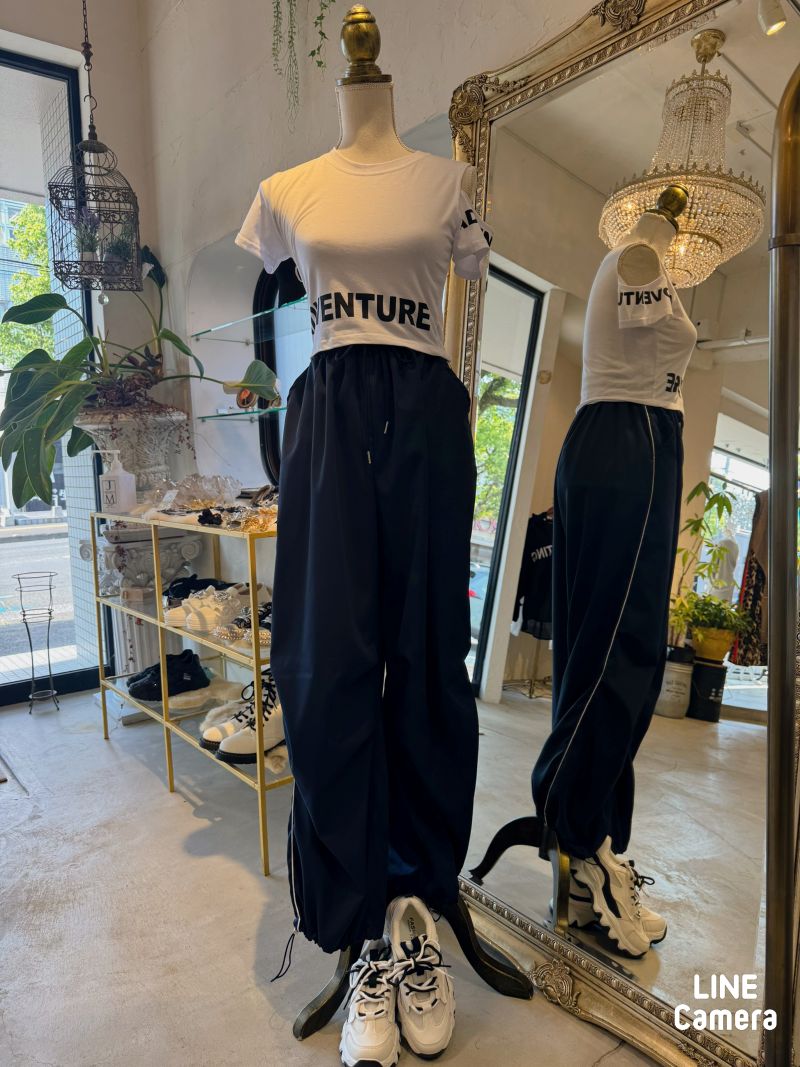 OneshoulderOpenLetterショートT