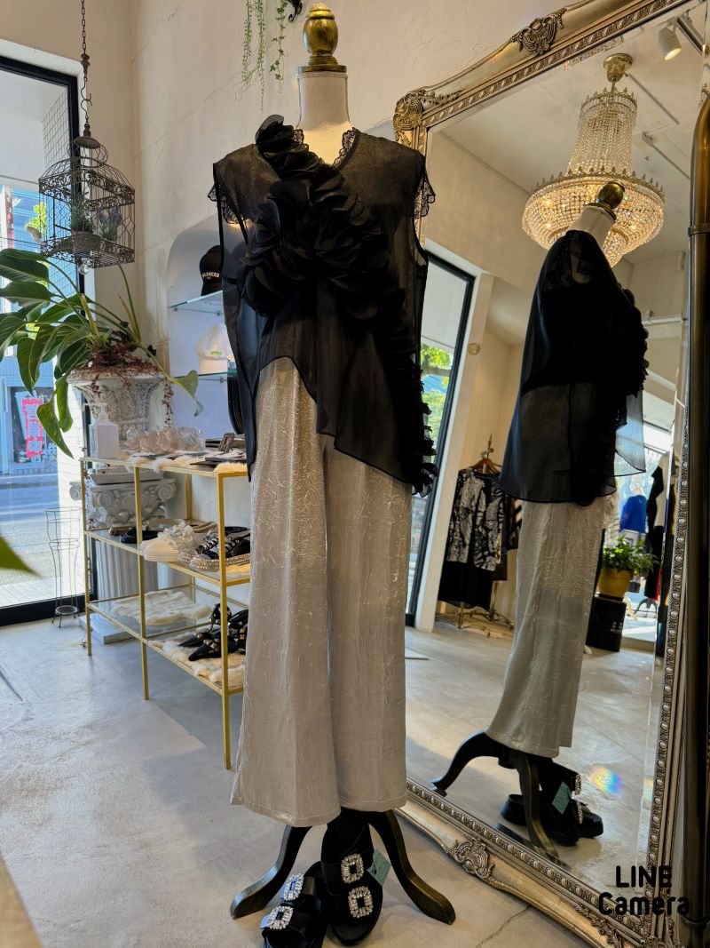 OrgandyPlentyフリルカットソー