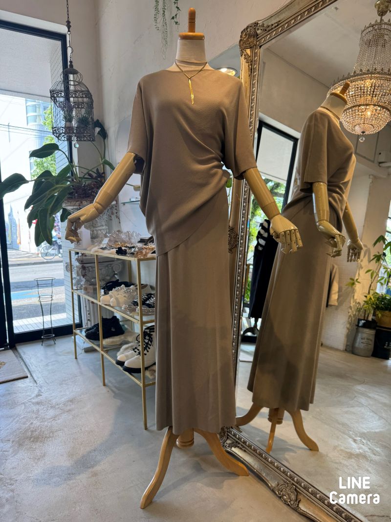 AsymmetryサマーニットスカートSetup