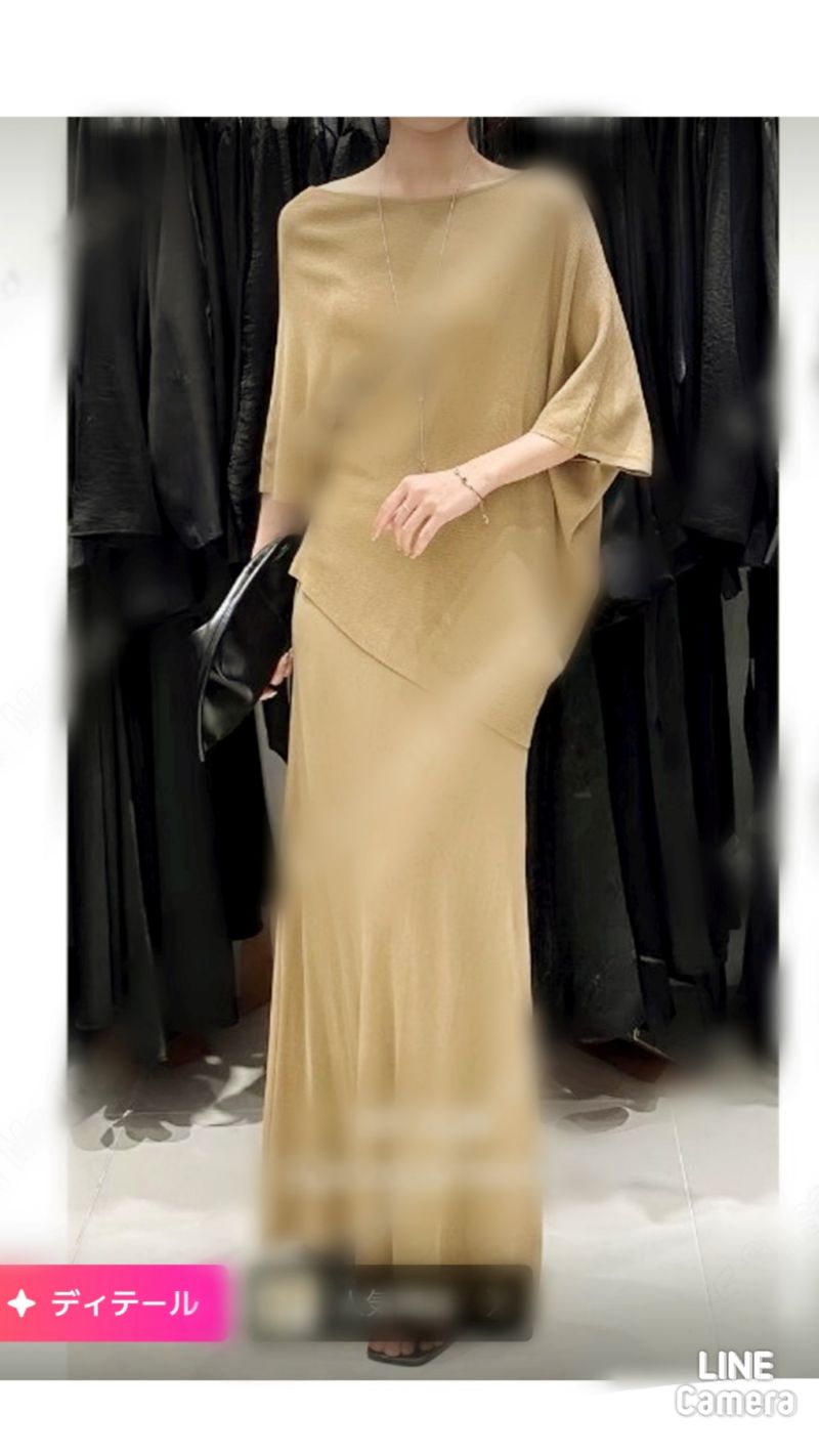 AsymmetryサマーニットスカートSetup